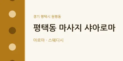 원평동 출장마사지 홈타이 샤아로마 | 마픽