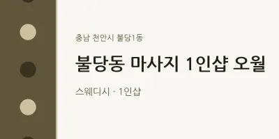 불당1동 출장마사지 홈타이 1인샵 오월 | 마픽