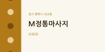 세교동 출장마사지 홈타이 M정통마사지 | 마픽