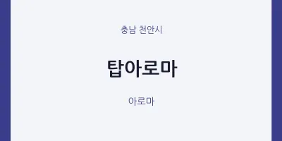 천안시 출장마사지 홈타이 탑아로마 | 마픽