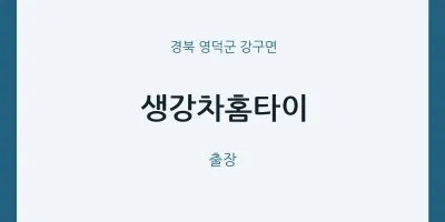 강구면 출장마사지 생강차홈타이 | 마픽