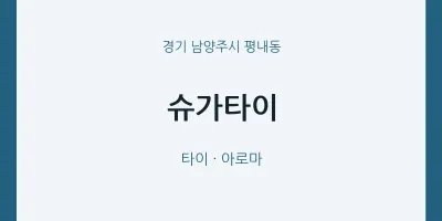 평내동 출장마사지 홈타이 슈가타이 | 마픽