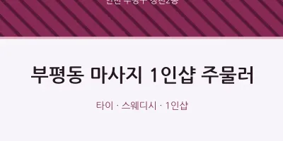 청천2동 출장마사지 홈타이 1인샵 주물러 | 마픽
