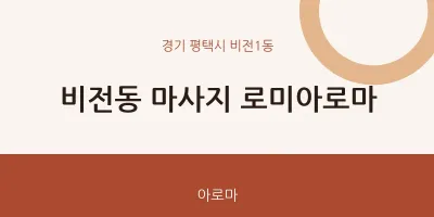 비전1동 출장마사지 홈타이 로미아로마 | 마픽