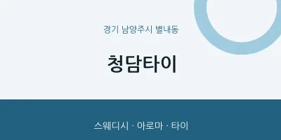 별내동 출장마사지 홈타이 청담타이 | 마픽
