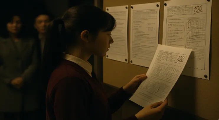🎬 새벽의 시험지 – 완벽한 모범생의 그림자
