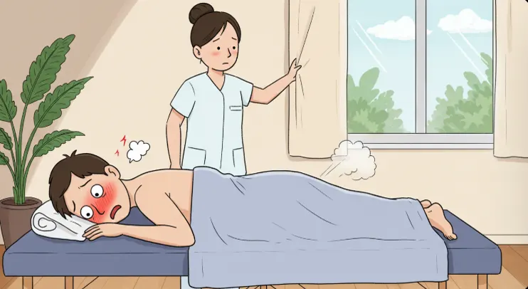 ⭐ 림프 마사지 받다 터진 방귀썰… 인생 최대 굴욕